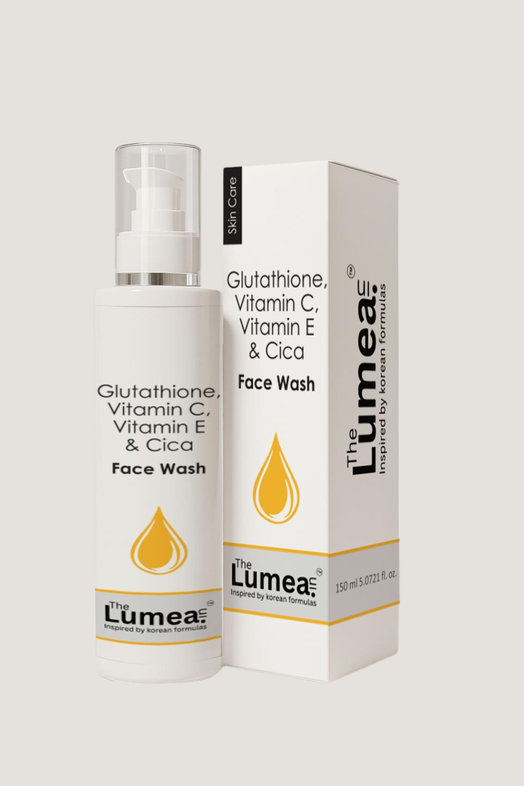 Brightening & Repair Face Wash with Glutathione, Vitamin C, Vitamin E & Cica