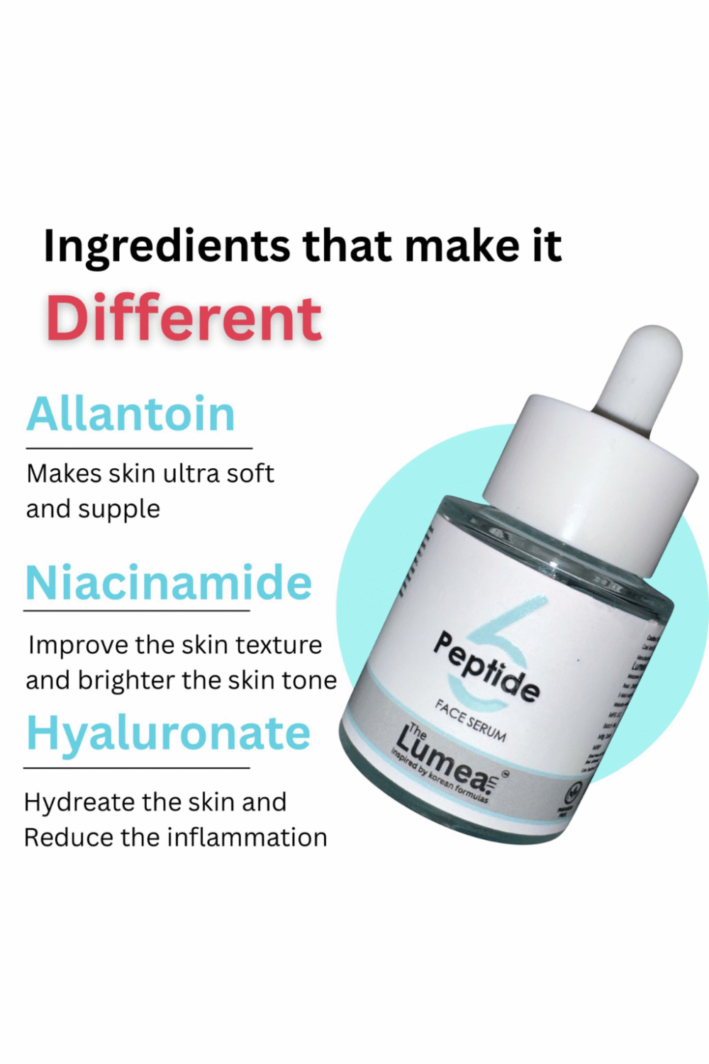 Advanced Repair & Hydration Serum with Multi-Peptides, Niacinamide, Hyaluronic Acid & Allantoin - Image 2