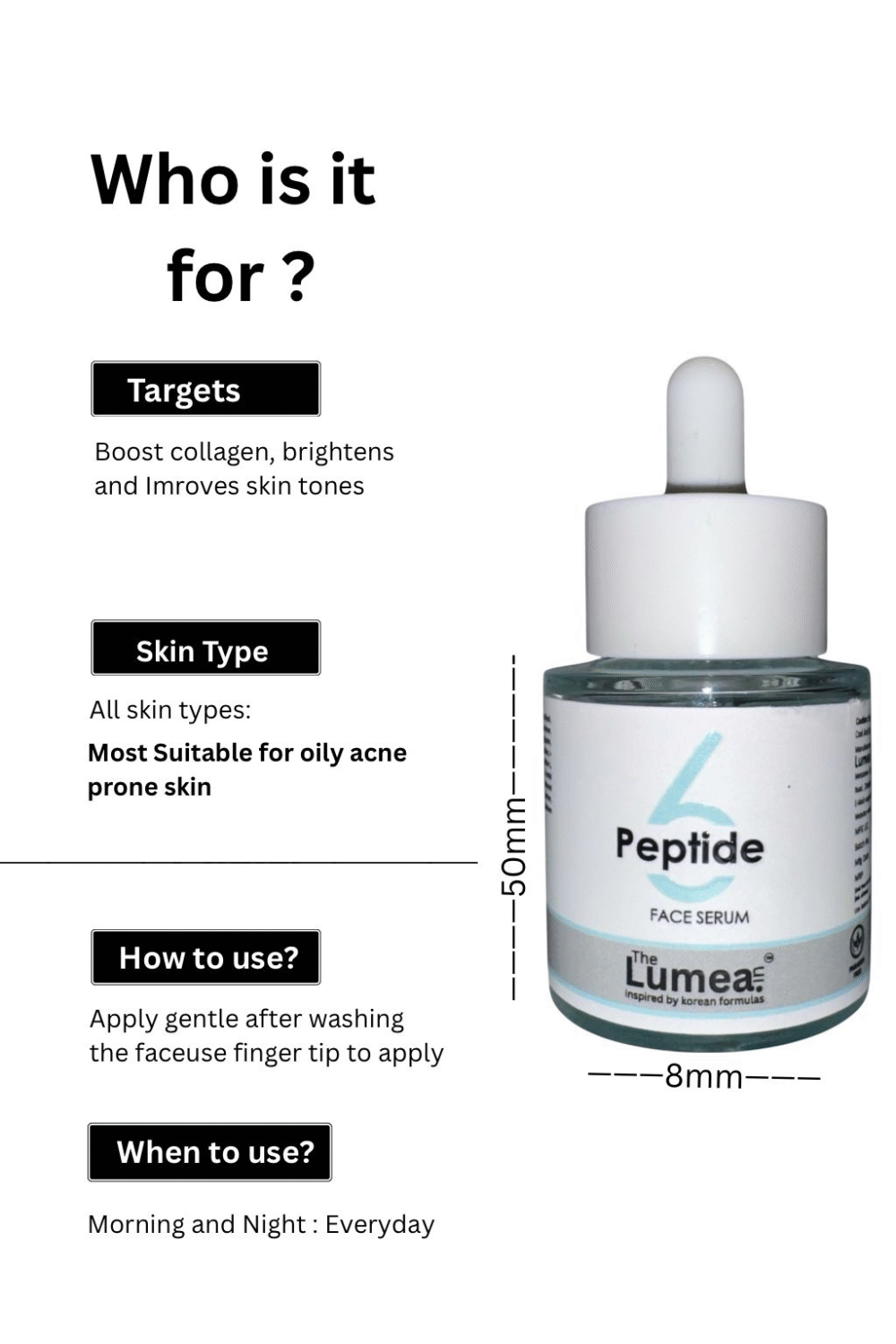 Advanced Repair & Hydration Serum with Multi-Peptides, Niacinamide, Hyaluronic Acid & Allantoin - Image 6